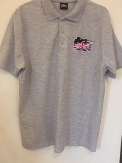 Grey Polo Shirt Embroidered