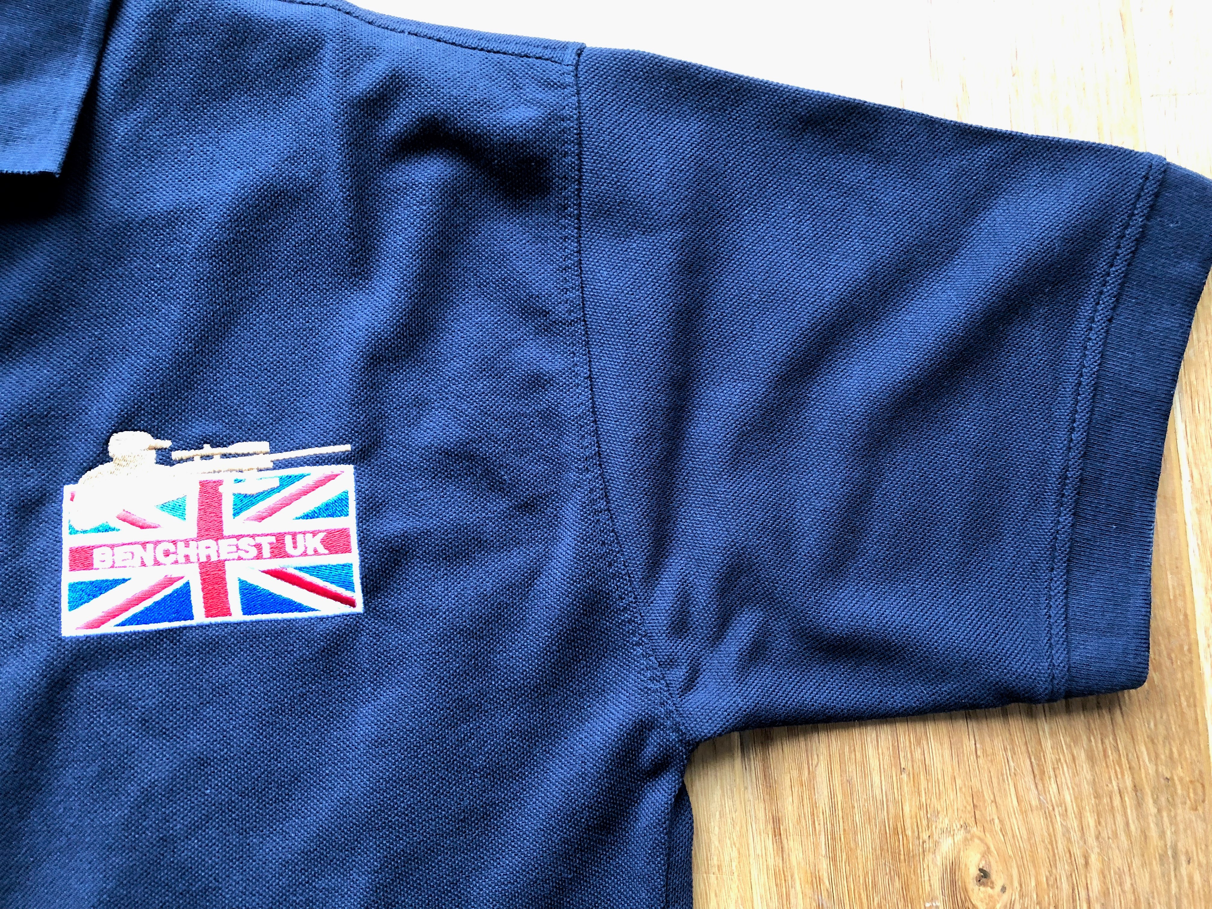 Navy Blue Embroidered polo shirts